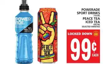 Food Basics POWERADE SPORT DRINKS OR PEACE TEA ICED TEA offer