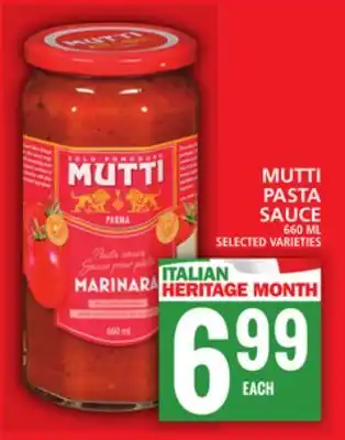 Food Basics MUTTI PASTA SAUCE offer