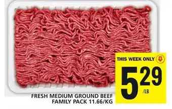 Food Basics FRESH MEDIUM GROUND BEEF offer
