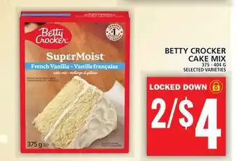 Food Basics BETTY CROCKER CAKE MIX offer