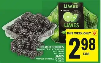 Food Basics BLACKBERRIES OR LIMES offer