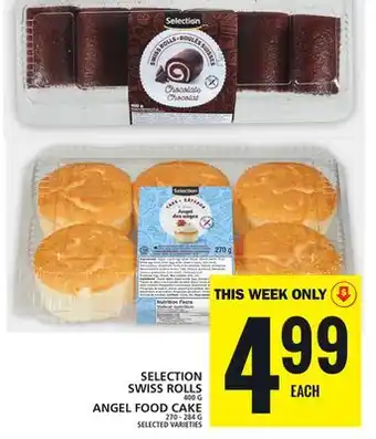 Food Basics SELECTION SWISS ROLLS OR ANGEL FOOD CAKE offer