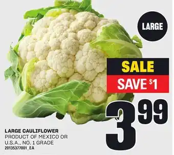 Loblaws LARGE CAULIFLOWER offer