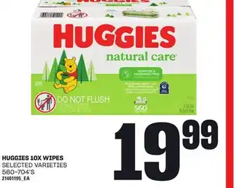 Loblaws HUGGIES 10X WIPES, 560-704'S offer