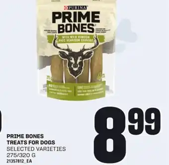 Loblaws PRIME BONES TREATS FOR DOGS, 275/320 G offer