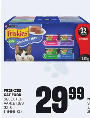 Loblaws FRISKIES CAT FOOD, 32'S offer