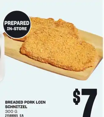 Loblaws BREADED PORK LOIN SCHNITZEL, 300 G offer