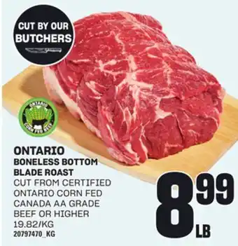 Loblaws BONELESS BOTTOM BLADE ROAST offer