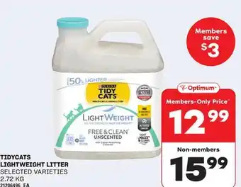 Loblaws TIDYCATS LIGHTWEIGHT LITTER offer