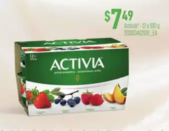 Loblaws ACTIVIA, 12 x 100 g offer