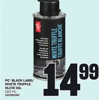 Loblaws PC BLACK LABEL WHITE TRUFFLE OLIVE OIL, 150 ML offer