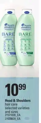 Loblaws HEAD & SHOULDERS HAIR CARE offer