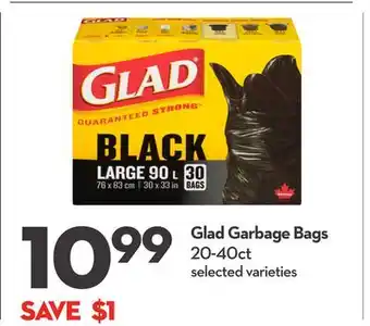 Longo's Glad Garbage Bags offer