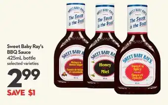 Longo's Sweet Baby Ray's BBQ Sauce offer