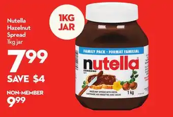 Longo's Nutella Hazelnut Spread offer