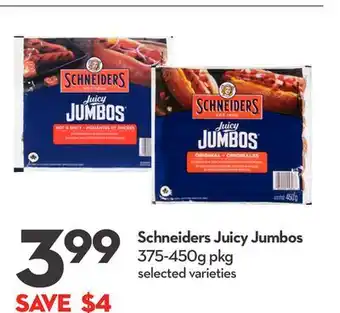Longo's Schneiders Juicy Jumbos offer