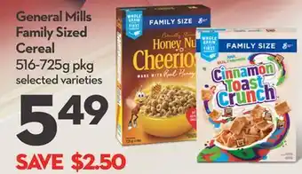 Longo's General Mills Family Sized Cereal offer