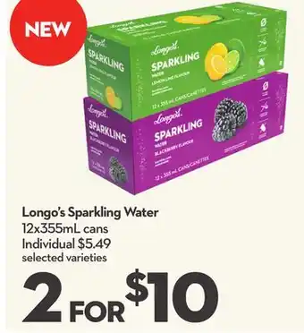 Longo's Longo's Sparkling Water offer