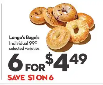 Longo's Longo's Bagels offer