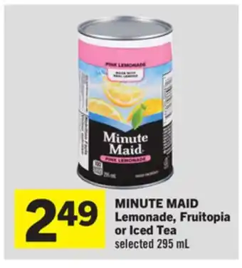 Foodland MINUTE MAID Lemonade, Fruitopia or Iced Tea offer