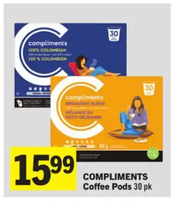 Foodland COMPLIMENTS Coffee Pods offer