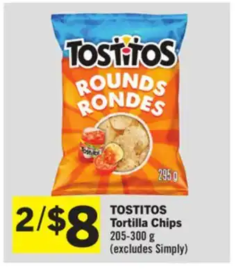 Foodland TOSTITOS Tortilla Chips offer