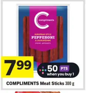 Foodland COMPLIMENTS Meat Sticks offer