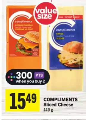 Foodland COMPLIMENTS Sliced Cheese offer