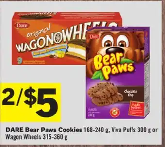 Foodland DARE Bear Paws Cookies offer