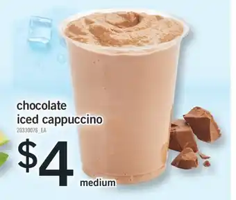Fortinos CHOCOLATE ICED CAPPUCCINO offer