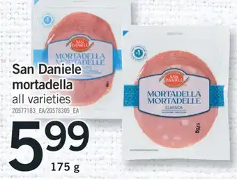 Fortinos San Daniele mortadella, 175 g offer