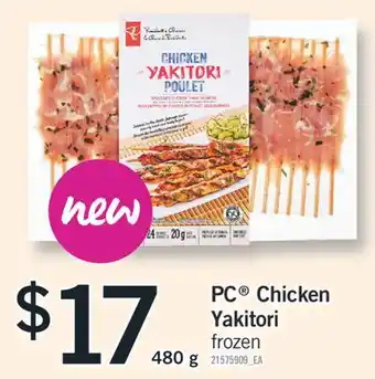 Fortinos PC Chicken Yakitori, 480 g offer