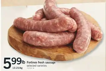 Fortinos Fortinos fresh sausage offer