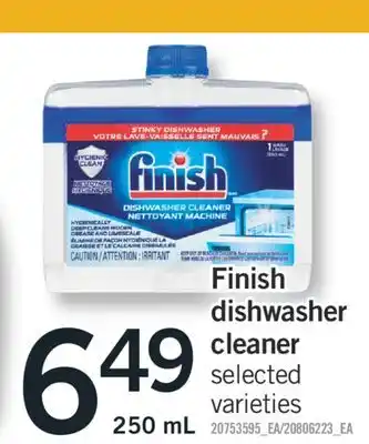 Fortinos FINISH DISHWASHER CLEANER, 250 ML offer