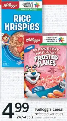 Fortinos KELLOGG'S CEREAL, 247-435 G offer