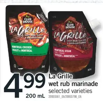 Fortinos La Grille wet rub marinade, 200 mL offer