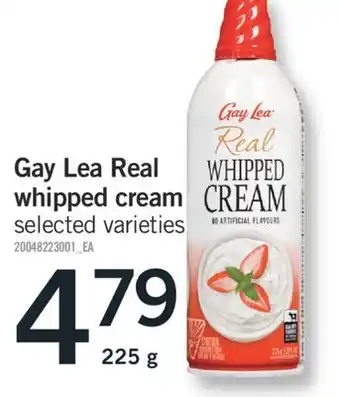 Fortinos GAY LEA REAL WHIPPED CREAM, 225 g offer