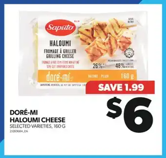 Real Canadian Superstore DORÉ-MI HALOUMI CHEESE, 160 G offer