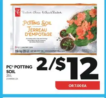 Real Canadian Superstore PC POTTING SOIL, 25 L offer