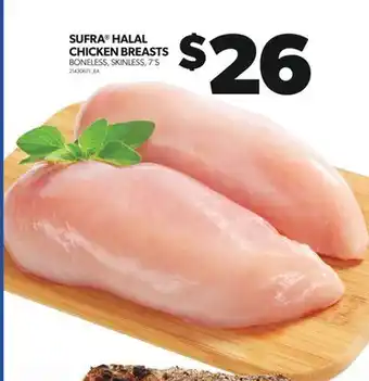 Real Canadian Superstore SUFRA HALAL CHICKEN BREASTS, 7'S offer