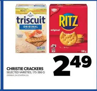 Real Canadian Superstore CHRISTIE CRACKERS, 175-386 G offer