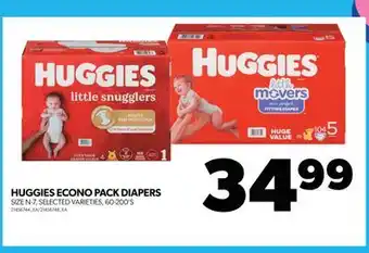 Real Canadian Superstore HUGGIES ECONO PACK DIAPERS, 60-200'S offer
