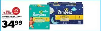Real Canadian Superstore PAMPERS ECONO PACK DIAPERS, 58-180'S offer