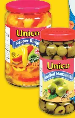 No Frills UNICO OLIVES 375 mL or HOT PEPPERS or PICKLED VEGETABLES 750 mL offer