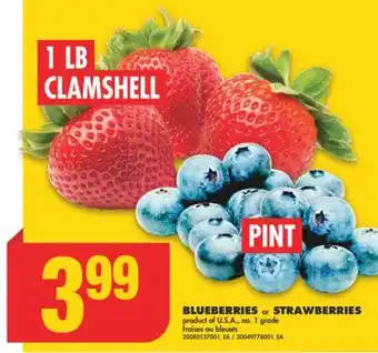 No Frills BLUEBERRIES or STRAWBERRIES offer