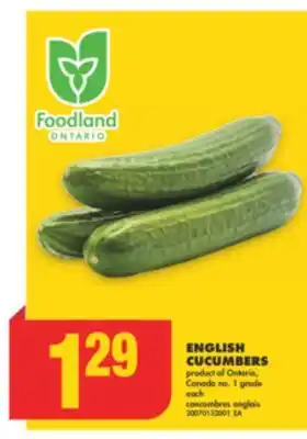 No Frills ENGLISH CUCUMBERS, each offer