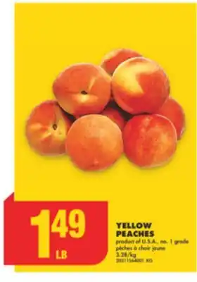 No Frills YELLOW PEACHES offer