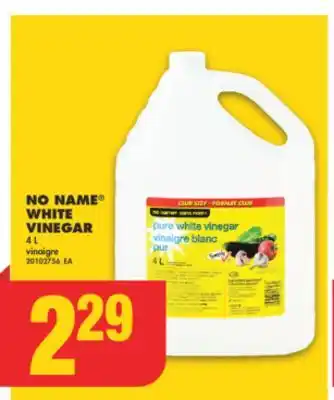 No Frills NO NAME WHITE VINEGAR offer