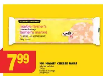 No Frills NO NAME CHEESE BARS, 700 g offer
