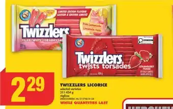 No Frills TWIZZLERS LICORICE, 311-454 g offer